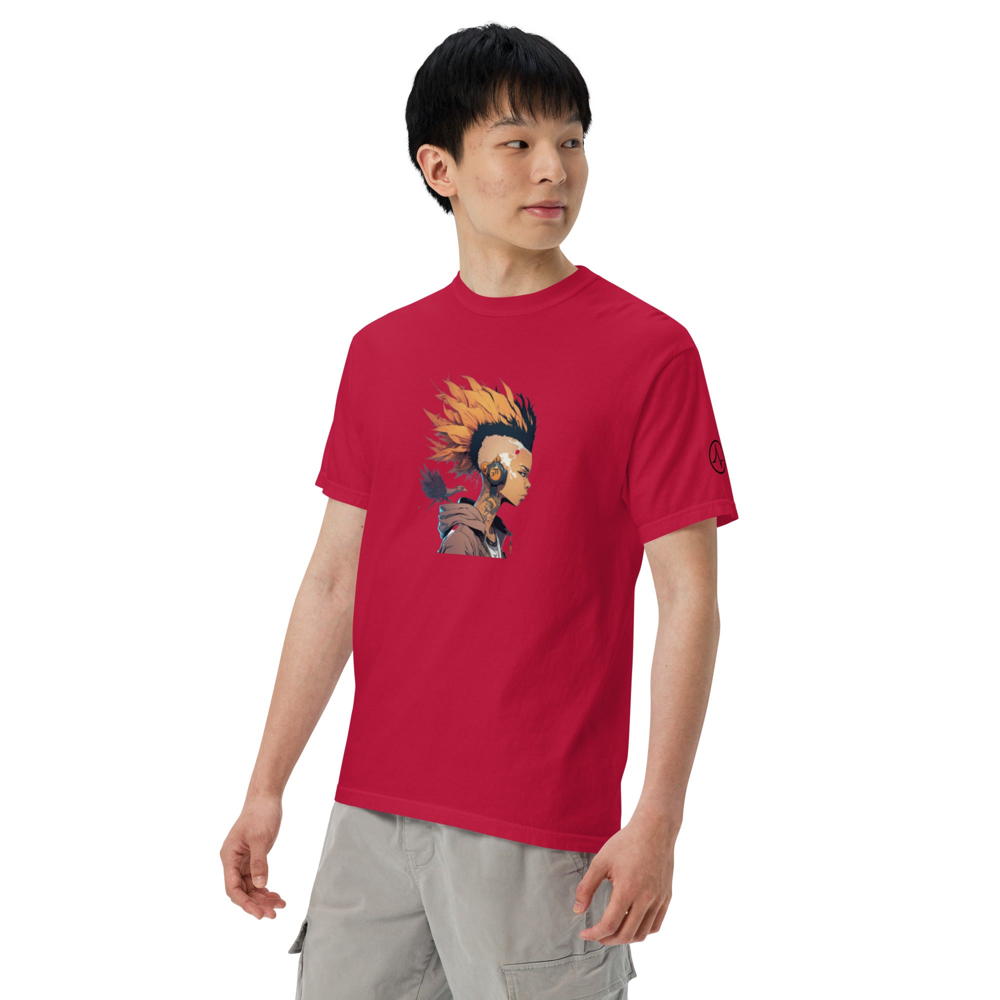 Team Awesome Mr. Phoenix Men’s garment-dyed heavyweight t-shirt