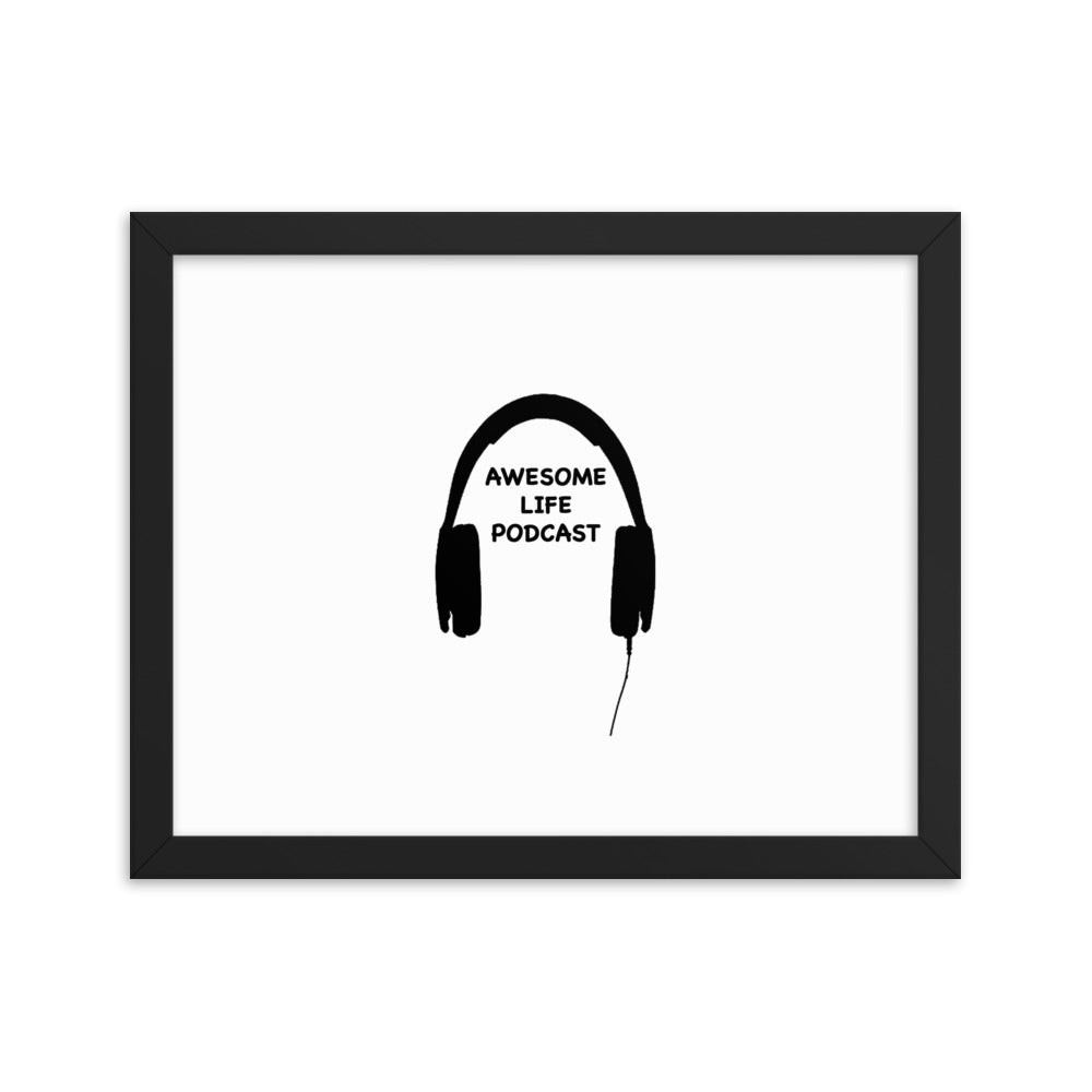 Awesome Life Pod Framed photo paper poster