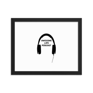 Awesome Life Pod Framed photo paper poster