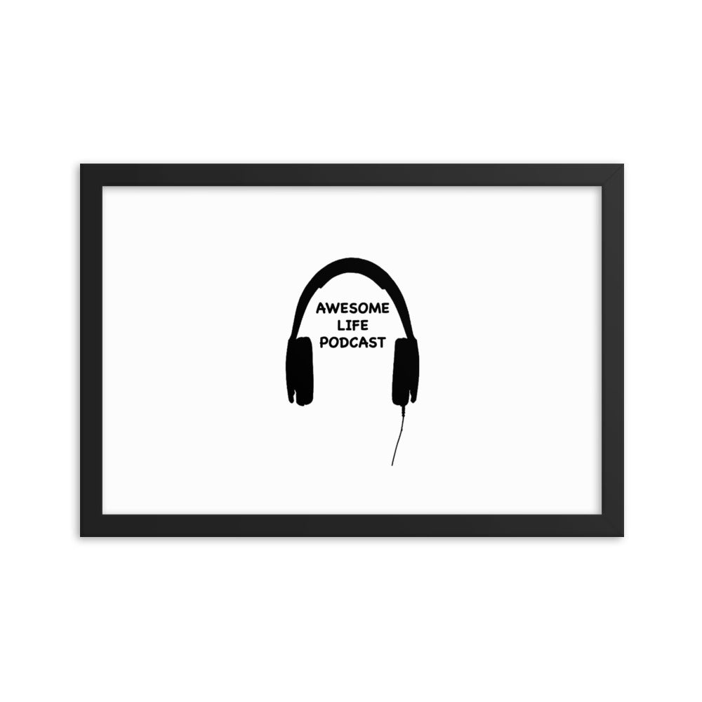 Awesome Life Pod Framed photo paper poster