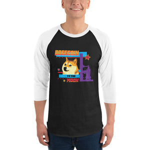 Crypto Life Doge TTM 3/4 sleeve raglan shirt