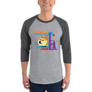 Crypto Life Doge TTM 3/4 sleeve raglan shirt