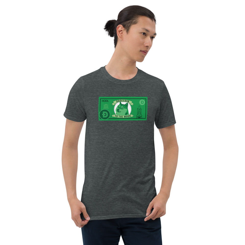 Crypto Life Doge Dollar Short-Sleeve Unisex T-Shirt