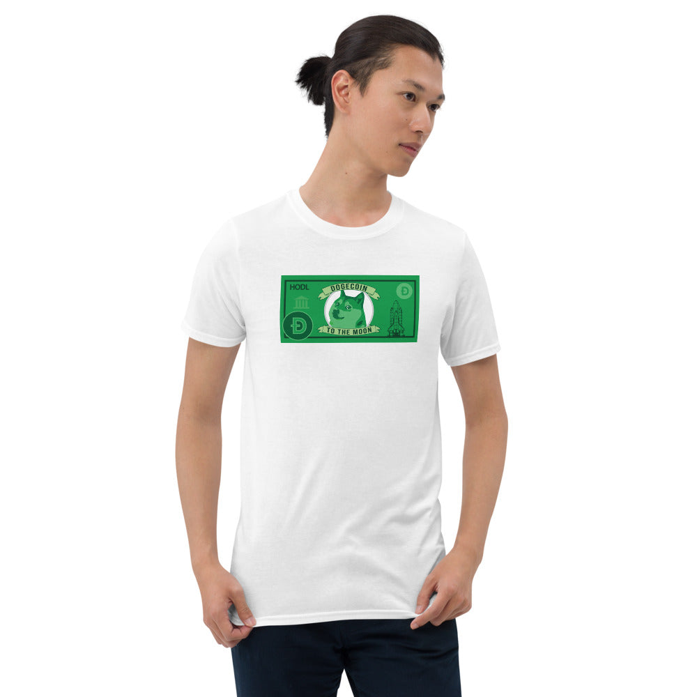 Crypto Life Doge Dollar Short-Sleeve Unisex T-Shirt